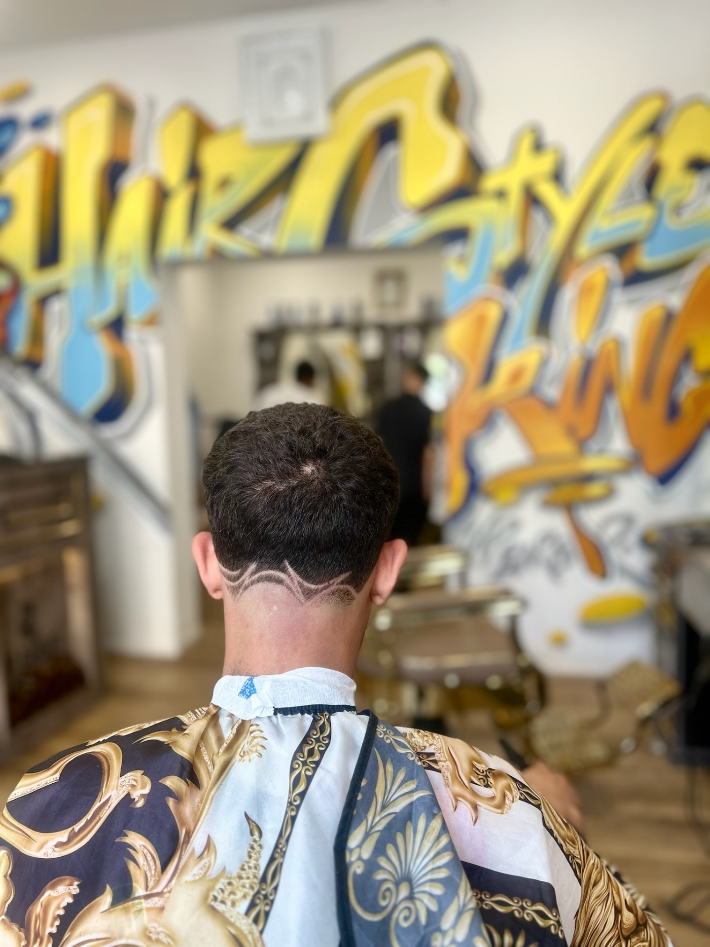 Hair tattoo dettagliato sulla nuca eseguito a Scar Shop Prato